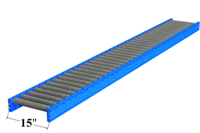 Used 15" Wide Gravity Roller Conveyor
